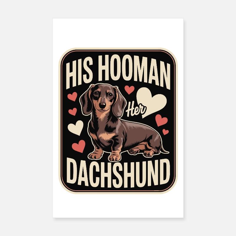 Dachshund Love Poster 8" x 12" (20x30 cm)
