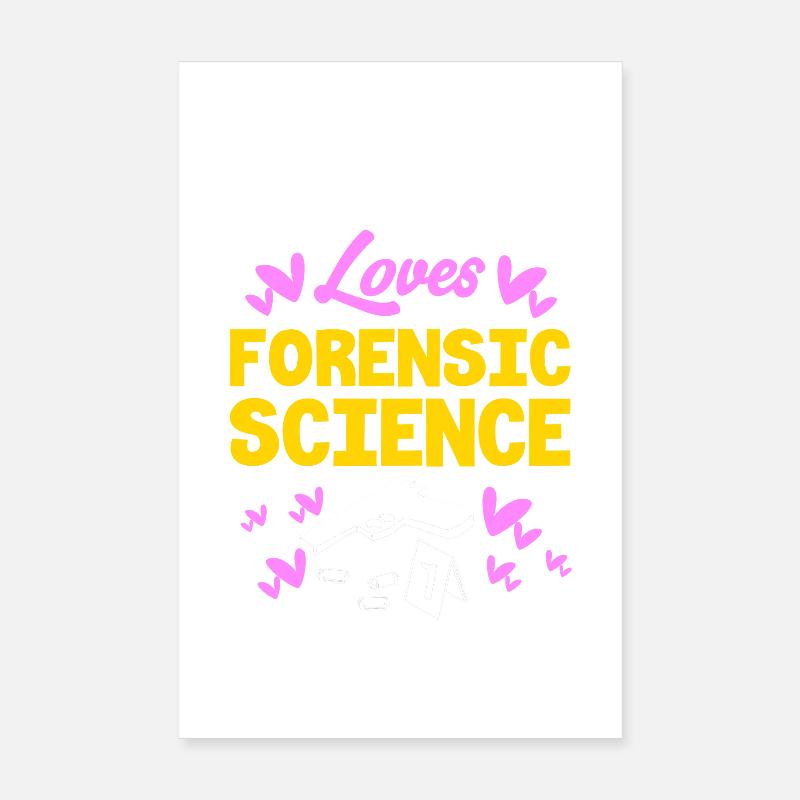Forensics Forensic Experts Forensic Evidence Poster 8" x 12" (20x30 cm)