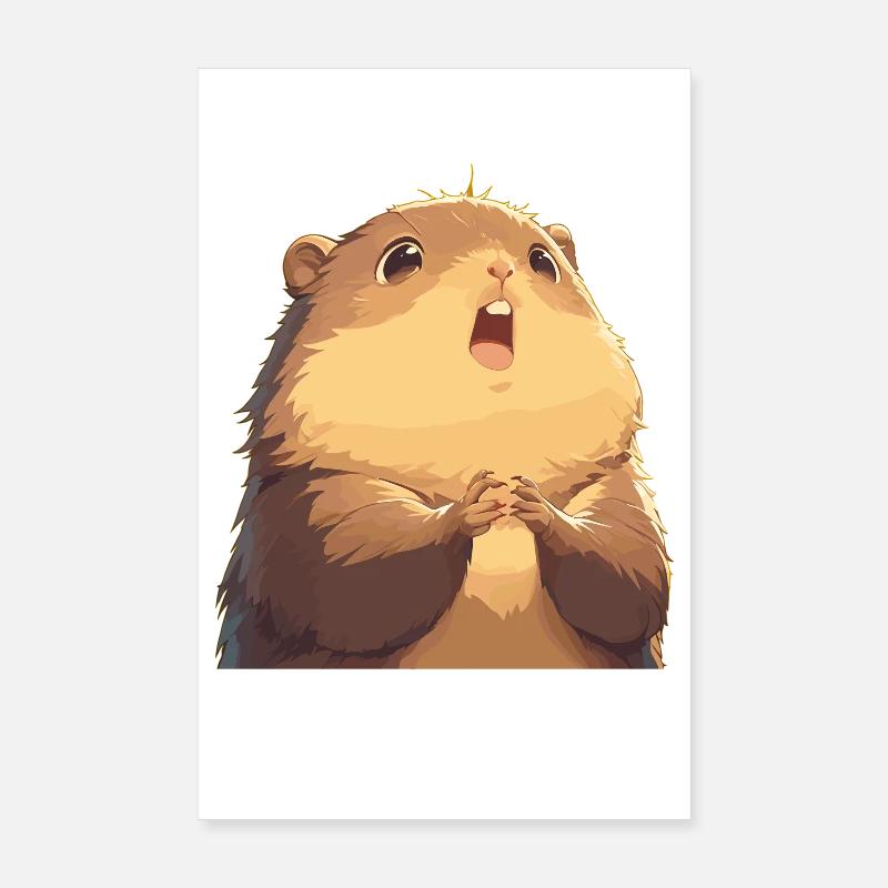 Marmottes Marmotte Poster 20 x 30 cm