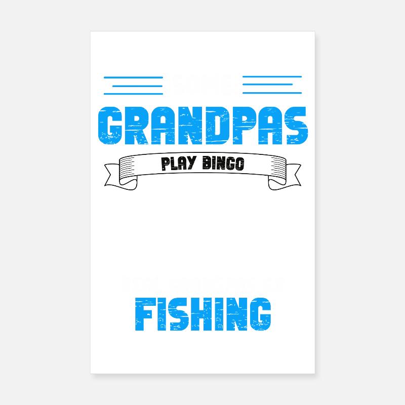 Vrais Grandpas Fish Poster 20 x 30 cm