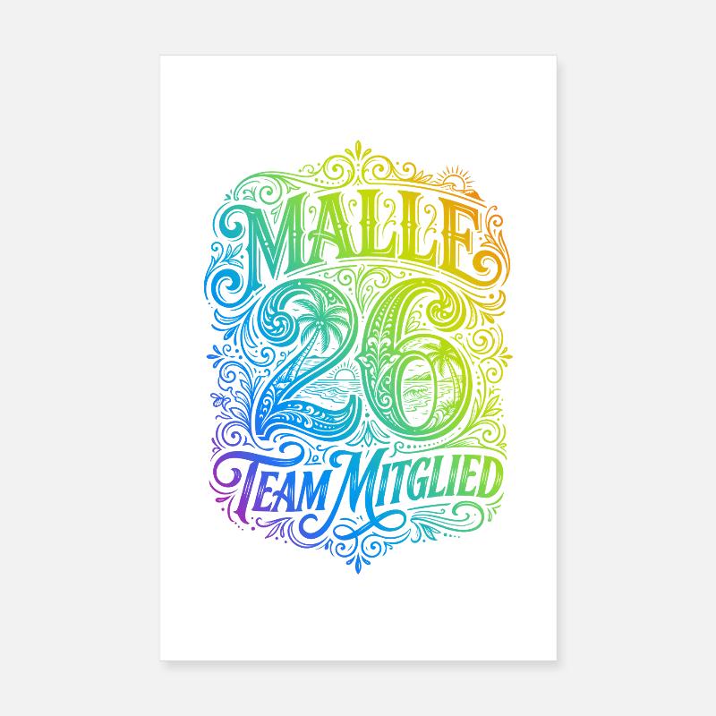 Malle 26 Multicolore Poster 20 x 30 cm