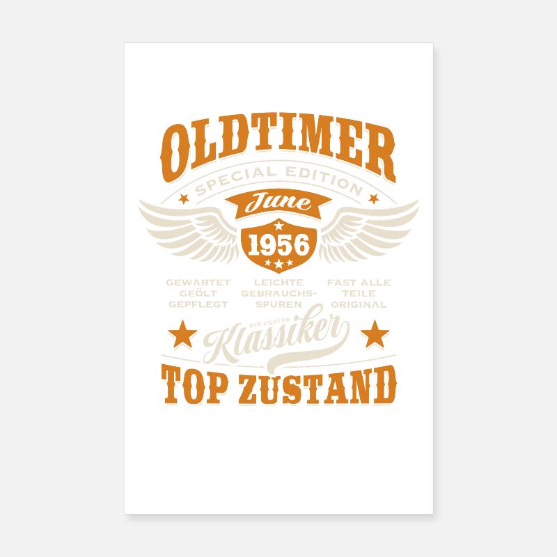 Oldtimer Juni 1956 | Geburtstag Geschenk Poster 20x30 cm