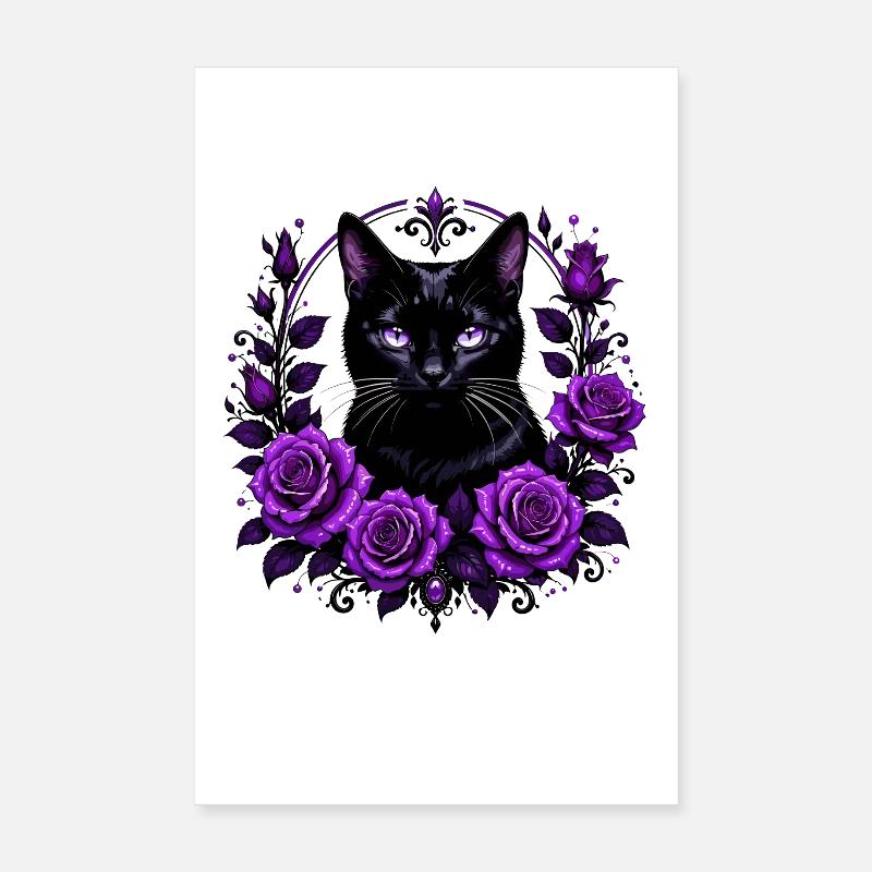 Gueule de bois nocturne dans la couronne lilas Poster 20 x 30 cm