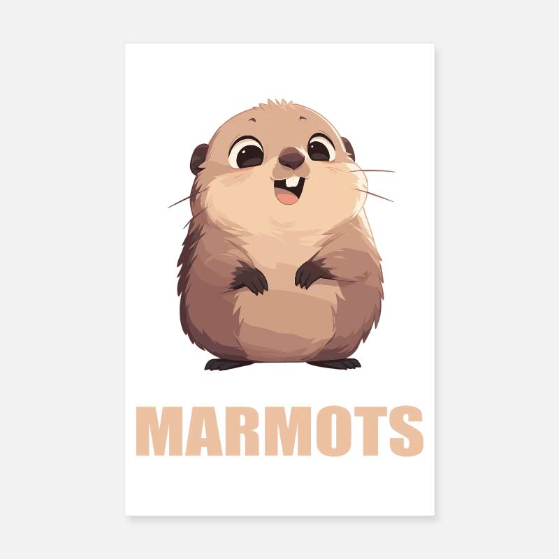 Murmeltiere Murmeltier Poster 20x30 cm