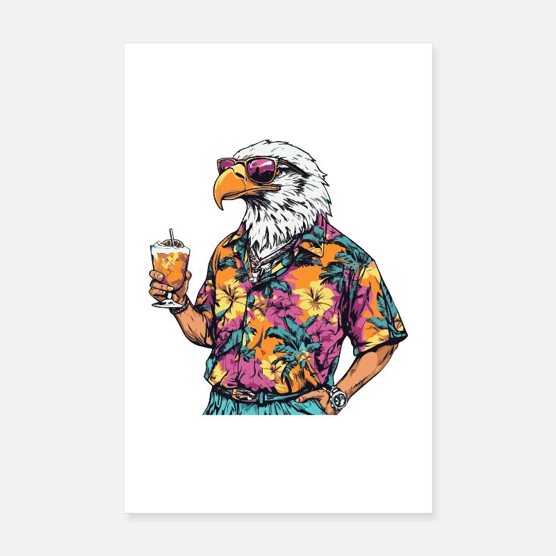 Été de la bande dessinée Eagle Poster 20 x 30 cm
