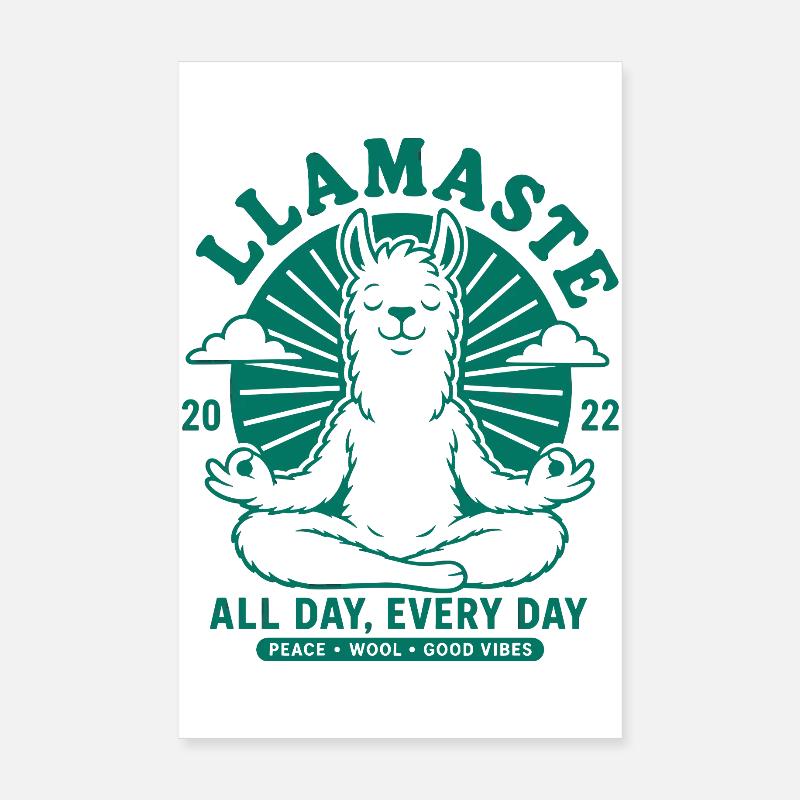 Pas de souci Llama, détends-toi Poster 20 x 30 cm