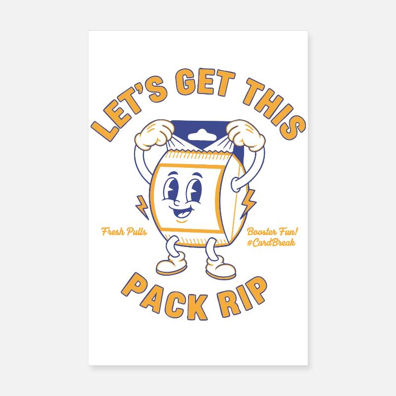 Lets Get This Pack Rip Fresh Pulls CardBreak Poster 8" x 12" (20x30 cm)