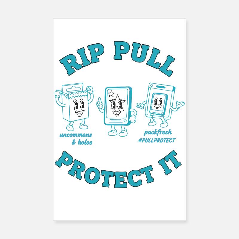 Collection de cartes à collectionner Rip Pull Protect It Poster 20 x 30 cm