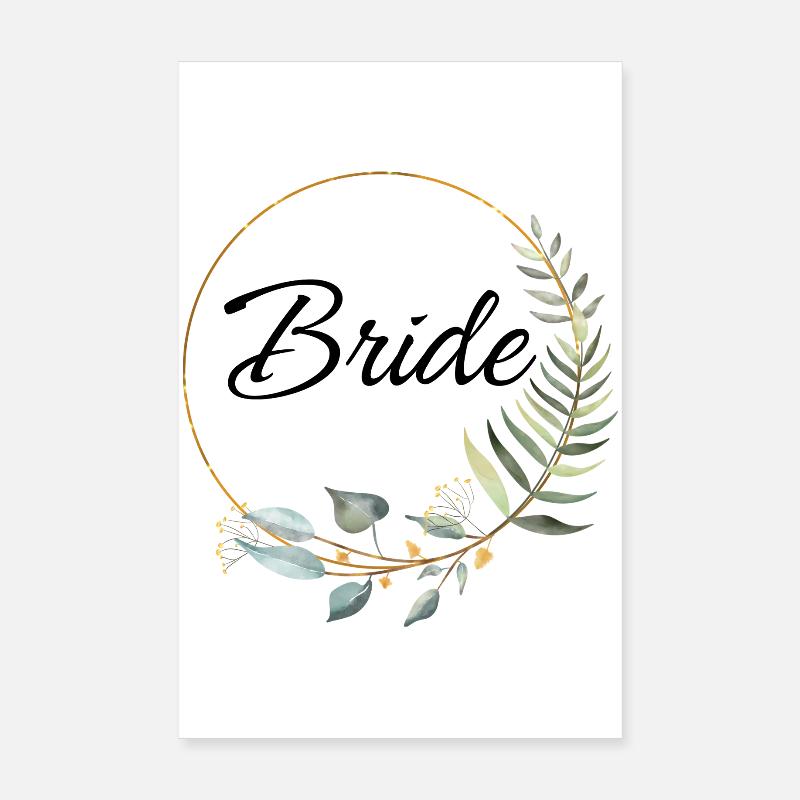 Style mariée de célibataire Poster 20 x 30 cm