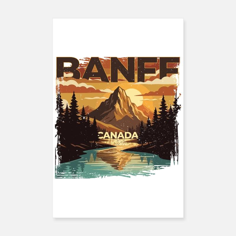 Banff Canada National Park Poster 8" x 12" (20x30 cm)