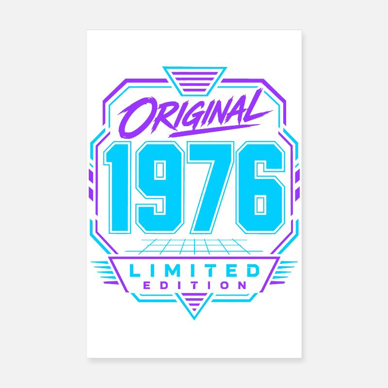 Originale Neon Retro Edition von 1976 Poster 20x30 cm