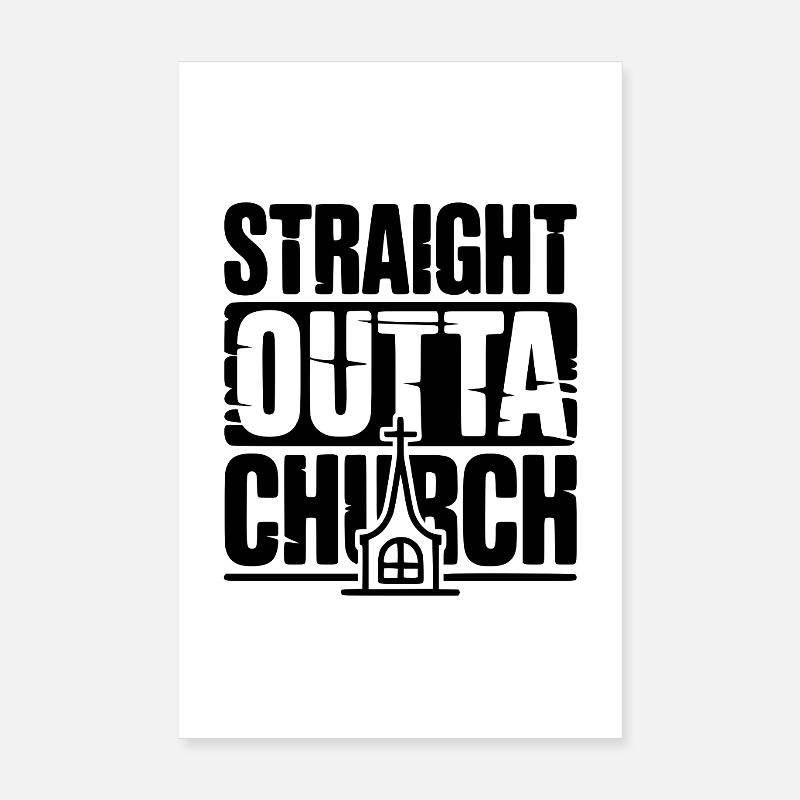 Directement sorti de l’église Poster 20 x 30 cm