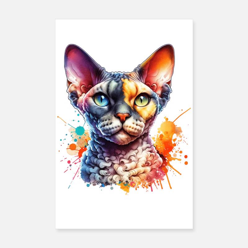 Devon Rex Motiv Poster 20x30 cm