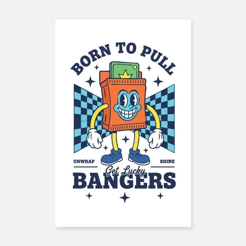 Born To Pull Bangers Get Lucky Trading Card Pack Poster 8" x 12" (20x30 cm)