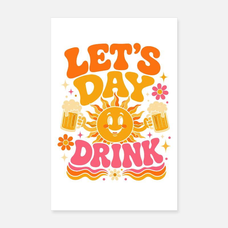 Sonne, Bier & Feierlaune Poster 20x30 cm