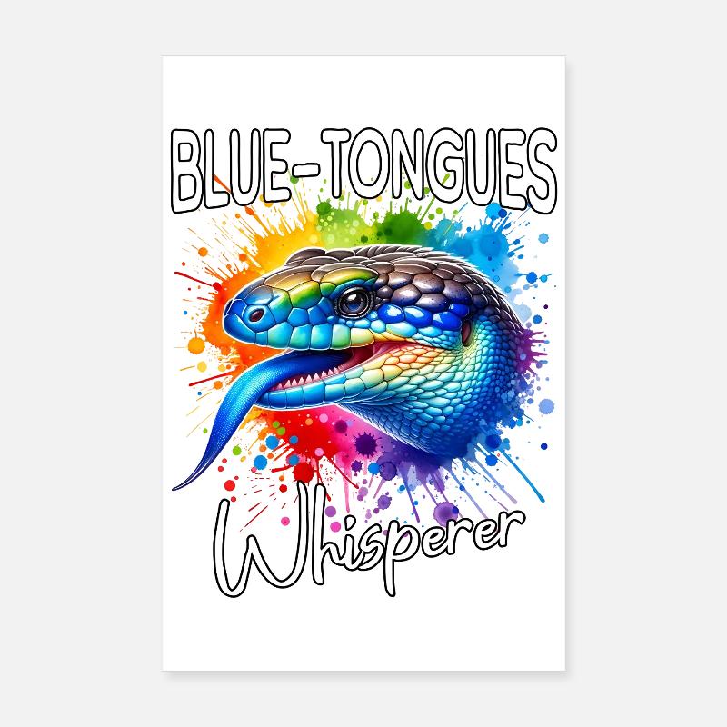 Chuchoteur de scinques à langue bleue Poster 20 x 30 cm