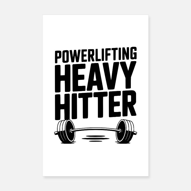 Poids lourd en powerlifting Poster 20 x 30 cm