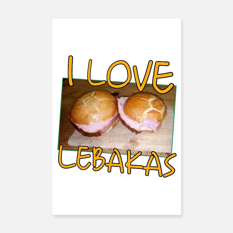 J’adore les lebakas Poster 20 x 30 cm