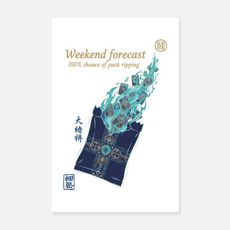 Prévisions du week-end : 100 de chances de déchirement du sac Poster 20 x 30 cm