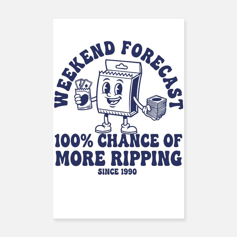 Prévisions du week-end : 100 chances de plus de trading intense Poster 20 x 30 cm