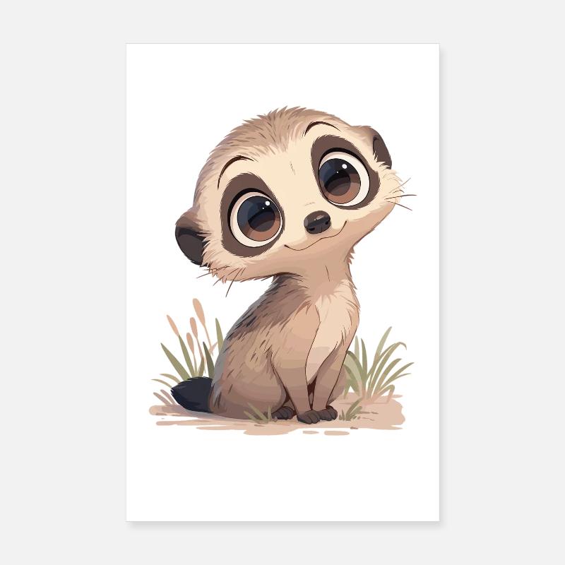 Suricate Erdmännchen Poster 20 x 30 cm