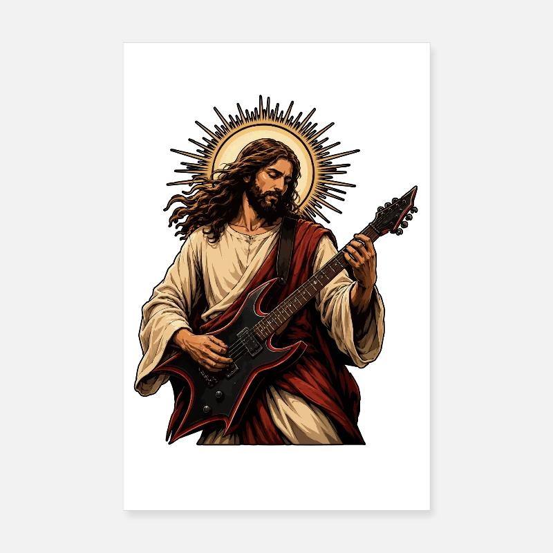 Guitariste de Holy Poster 20 x 30 cm