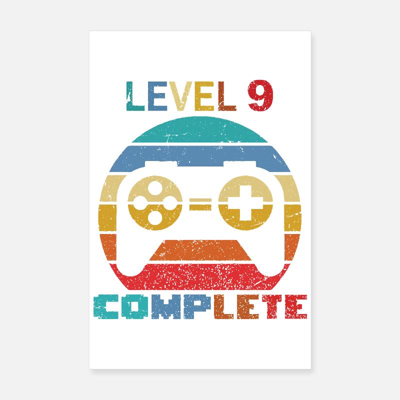 level 9 complete Poster 20x30 cm