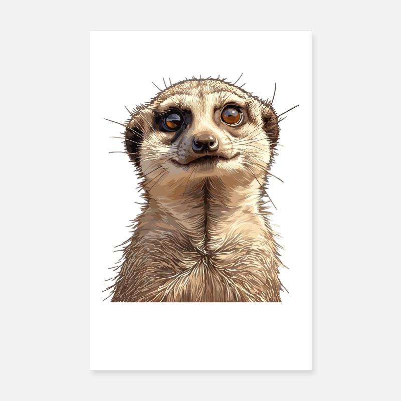 Suricate Erdmännchen Poster 20 x 30 cm