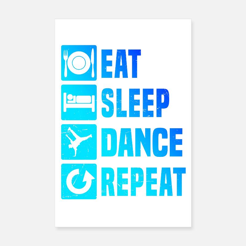 Gift Idea for a Hip Hop Dancer with Breaking Poster 8" x 12" (20x30 cm)