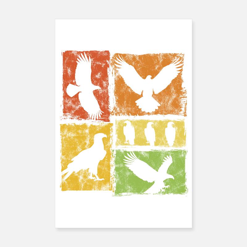 Eagle Retro Graphic Poster 20 x 30 cm