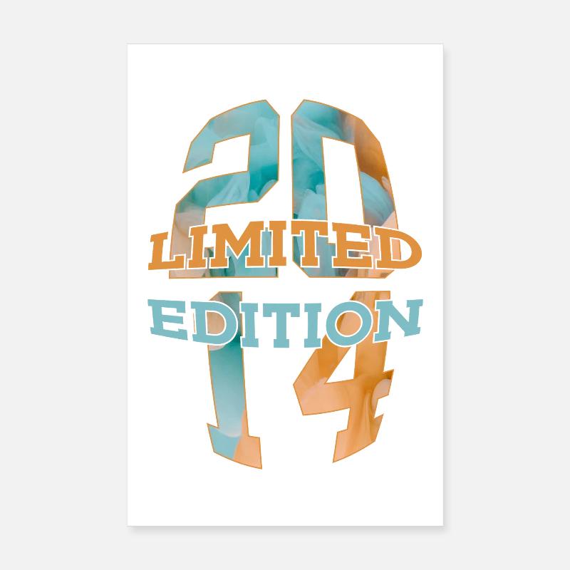 ÉDITION LIMITÉE 2014 12 ANS 12E ANNIVERSAIRE Poster 20 x 30 cm
