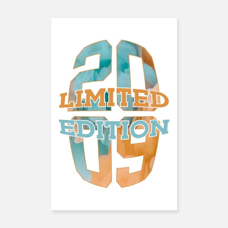 ÉDITION LIMITÉE 2009 17 ANS 17E ANNIVERSAIRE Poster 20 x 30 cm
