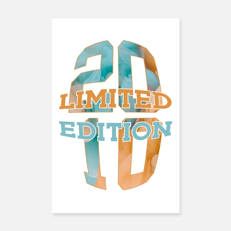 ÉDITION LIMITÉE 2010 16 ANS 16E ANNIVERSAIRE Poster 20 x 30 cm