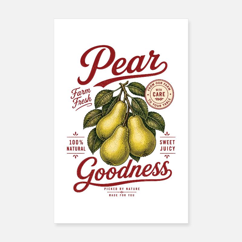 Chemise Pears Pear Goodness Poster 20 x 30 cm