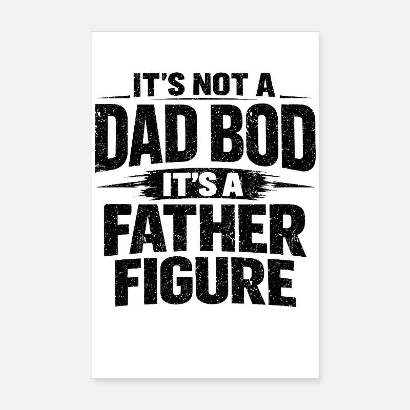 Ce n’est pas un corps de père drôle qui dit design Poster 20 x 30 cm