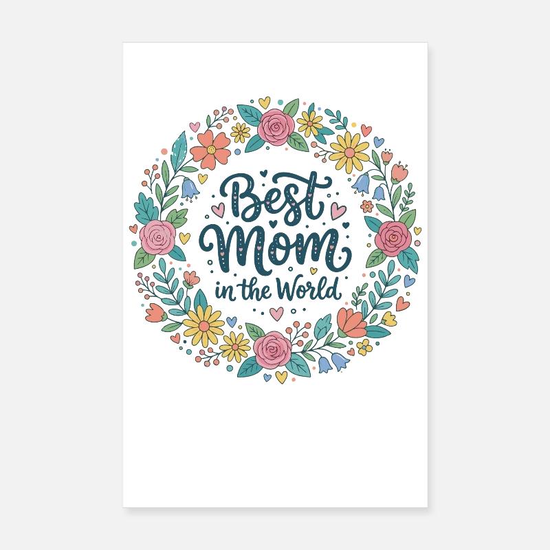 Beste Mama Poster 20x30 cm