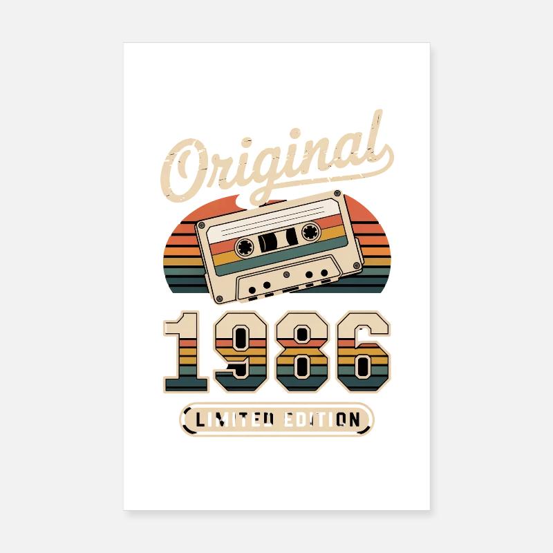 Edition limitée 1986 Poster 20 x 30 cm
