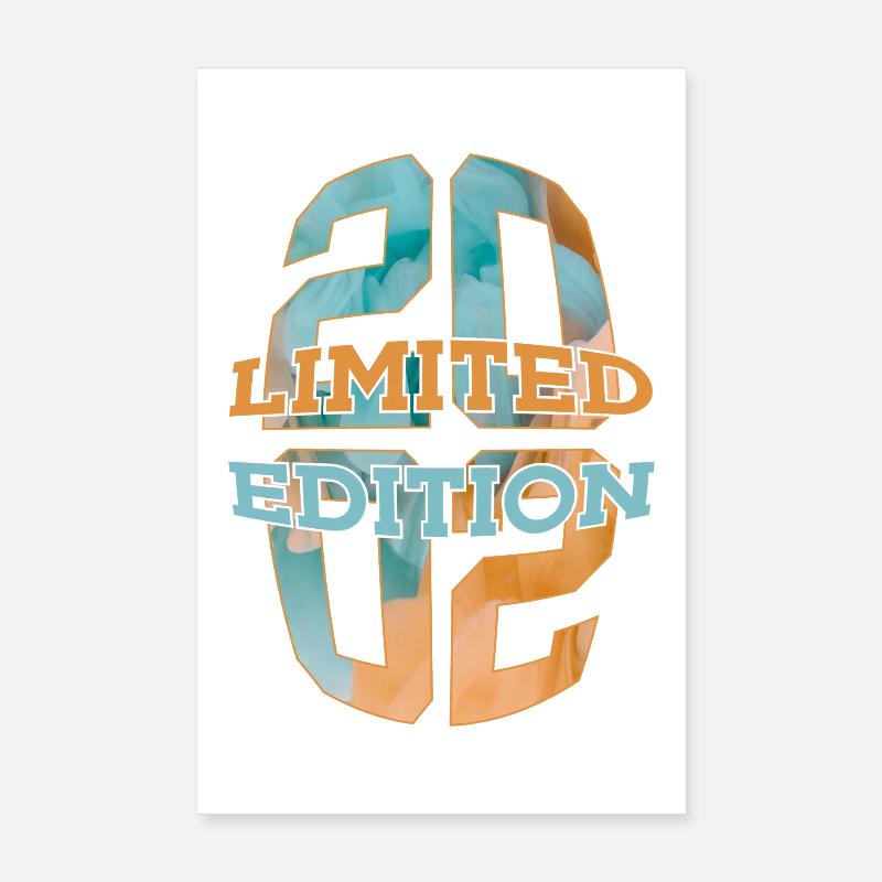 ÉDITION LIMITÉE 2002 24 ANS 24E ANNIVERSAIRE Poster 20 x 30 cm