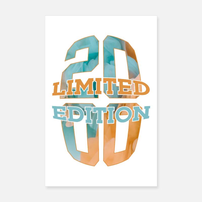 ÉDITION LIMITÉE 2000 26 ANS 26E ANNIVERSAIRE Poster 20 x 30 cm