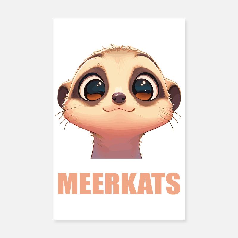 Suricate Erdmännchen Poster 20 x 30 cm