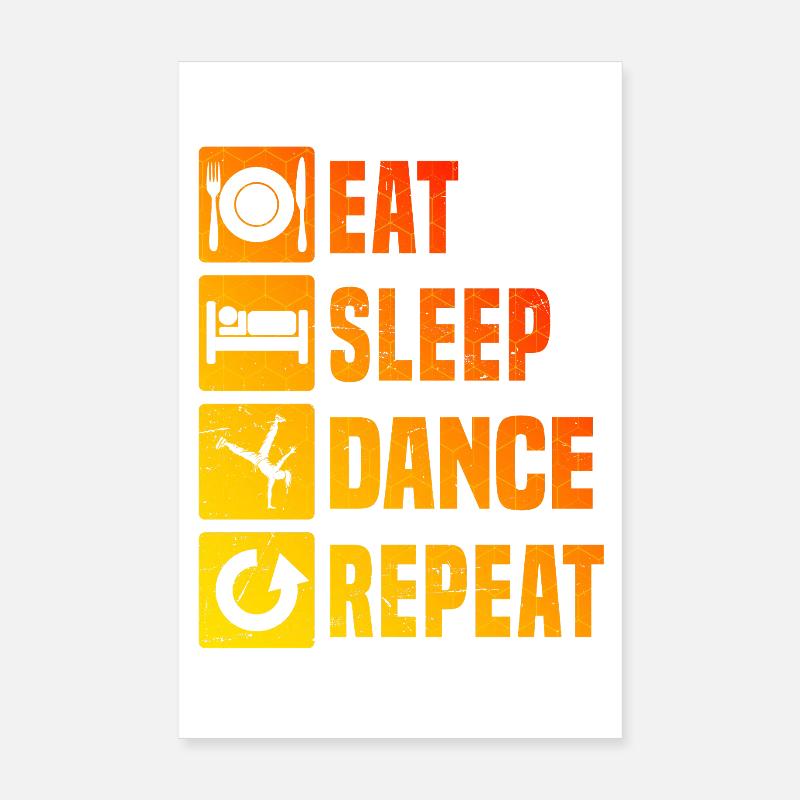 Idée de cadeau pour le breakdanceur avec breakdance Poster 20 x 30 cm