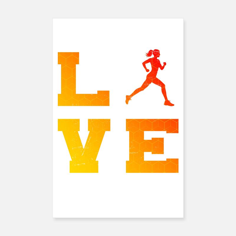 Gift idea for a running with running Poster 8" x 12" (20x30 cm)