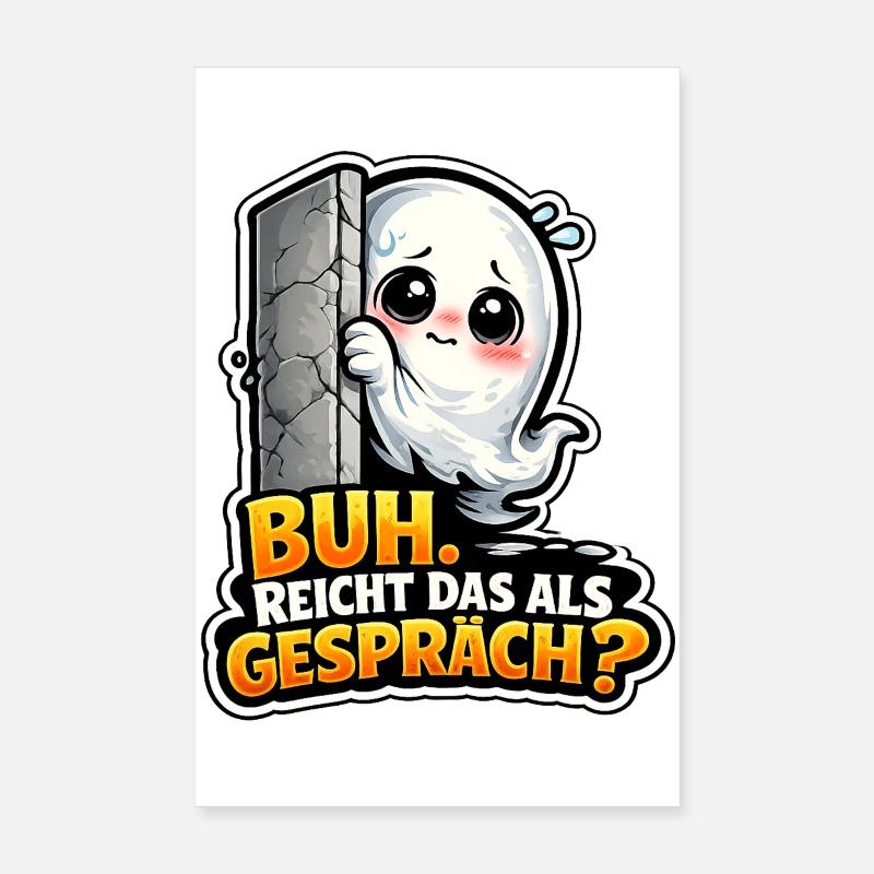 Funny Ghost Poster 20x30 cm