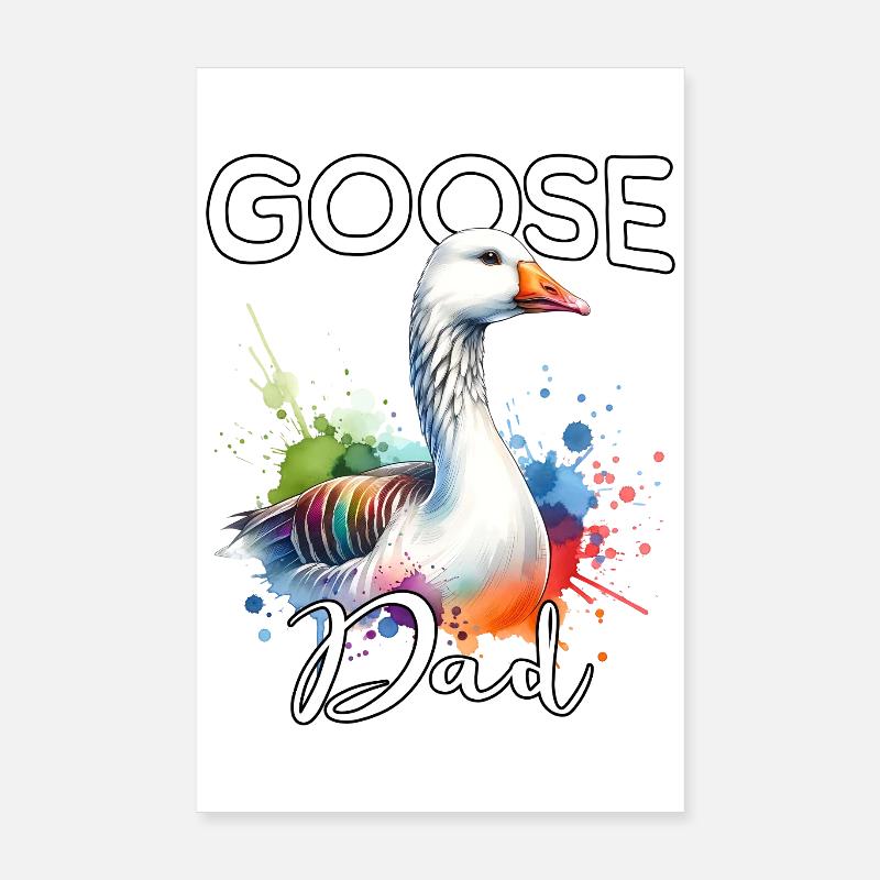 Gans Papa Poster 20x30 cm