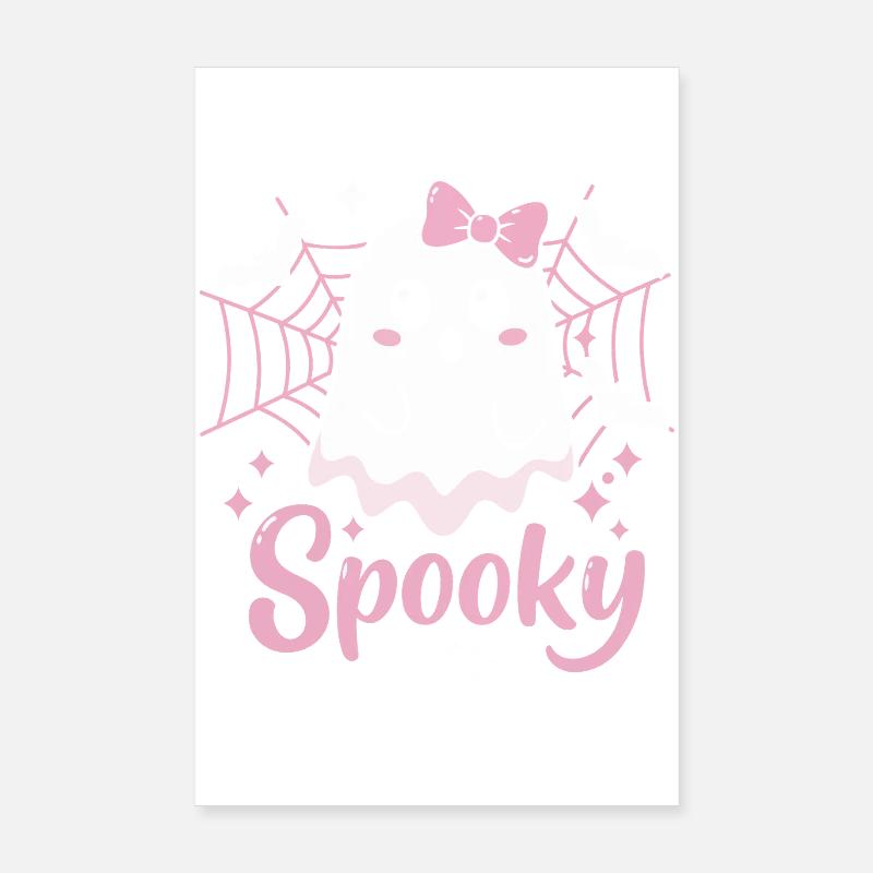 Spooky Ghost Halloween Poster 20x30 cm