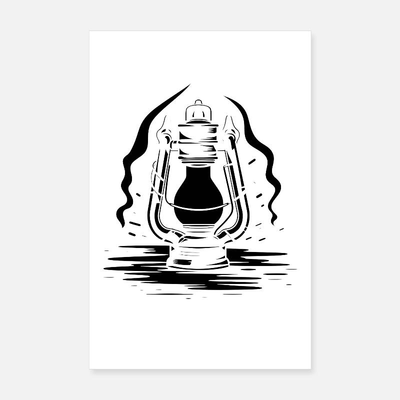 Lantern Drawing Poster 8" x 12" (20x30 cm)