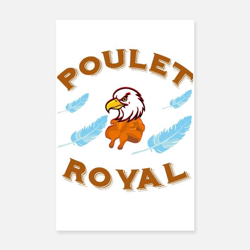 Roast Chicken Eagle Condor Humorous Design Poster 8" x 12" (20x30 cm)