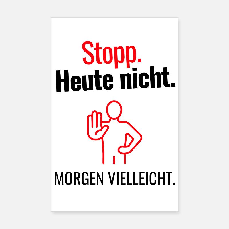 Stopp Poster 20x30 cm
