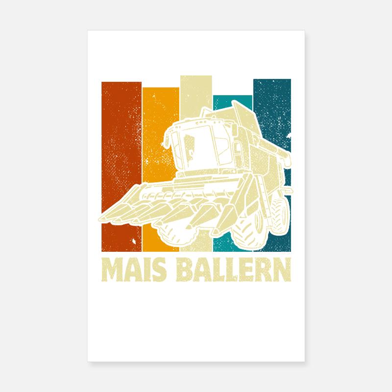 Mais | Maisernte | Maiskolben Poster 20x30 cm