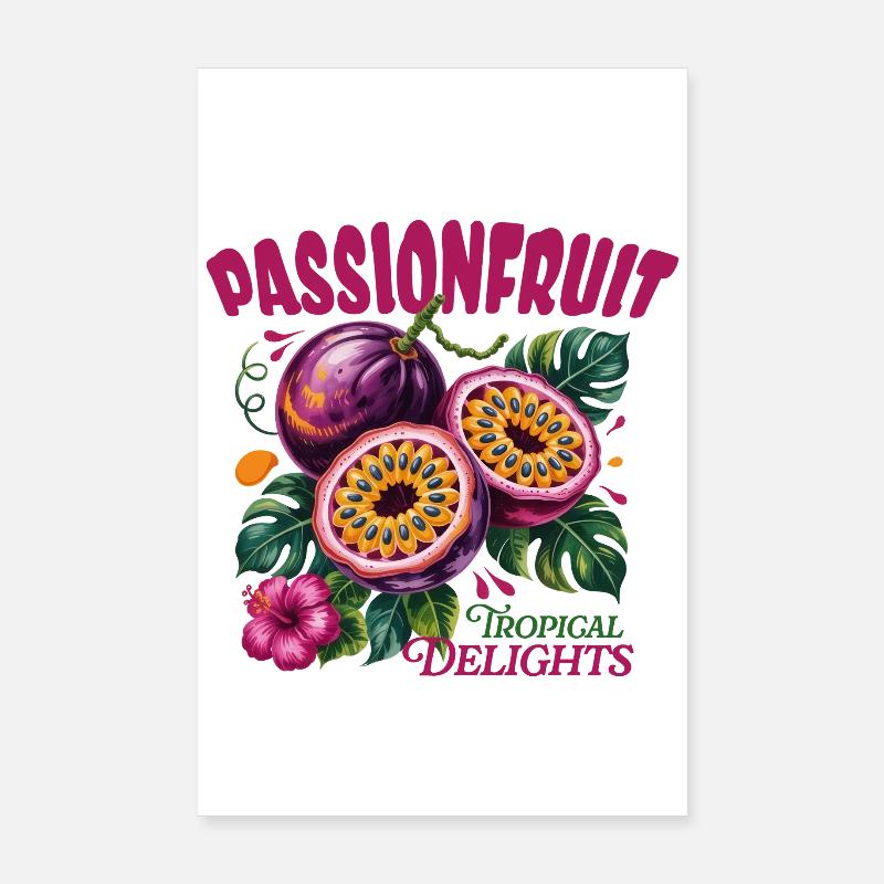 Passionfruit Tropics Poster 8" x 12" (20x30 cm)